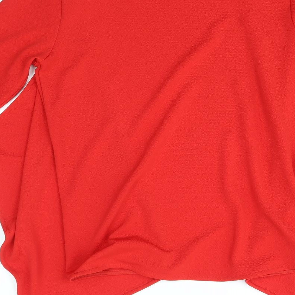 Matalan Womens Red Cardigan Jumper Size 12