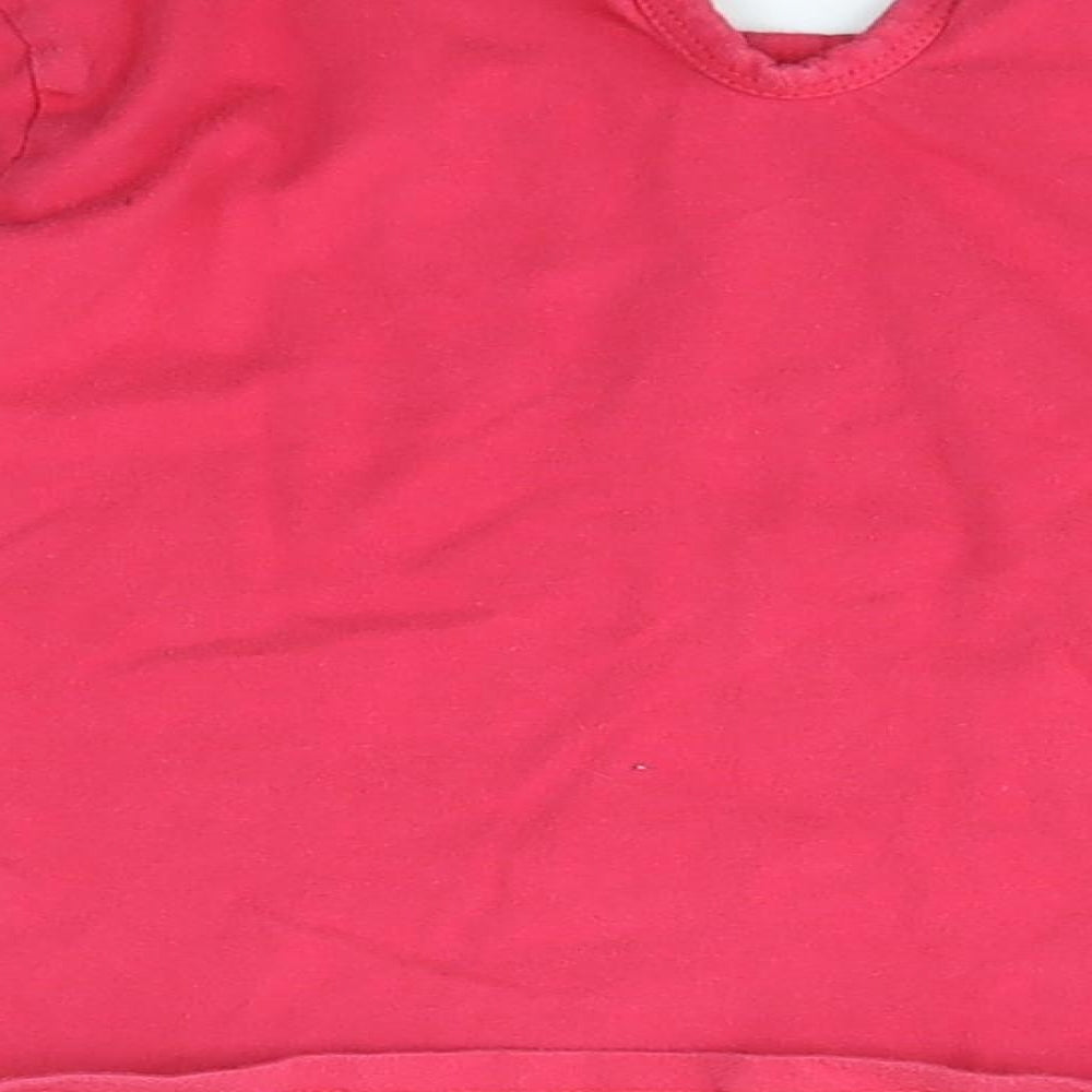 UTTAM KIDS Girls Pink Basic T-Shirt Size 6-7 Years