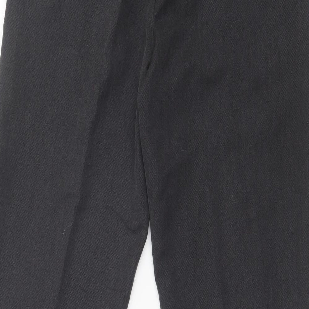 Marks & Spencer Womens Grey Animal Print Trousers Size 8 L26 in