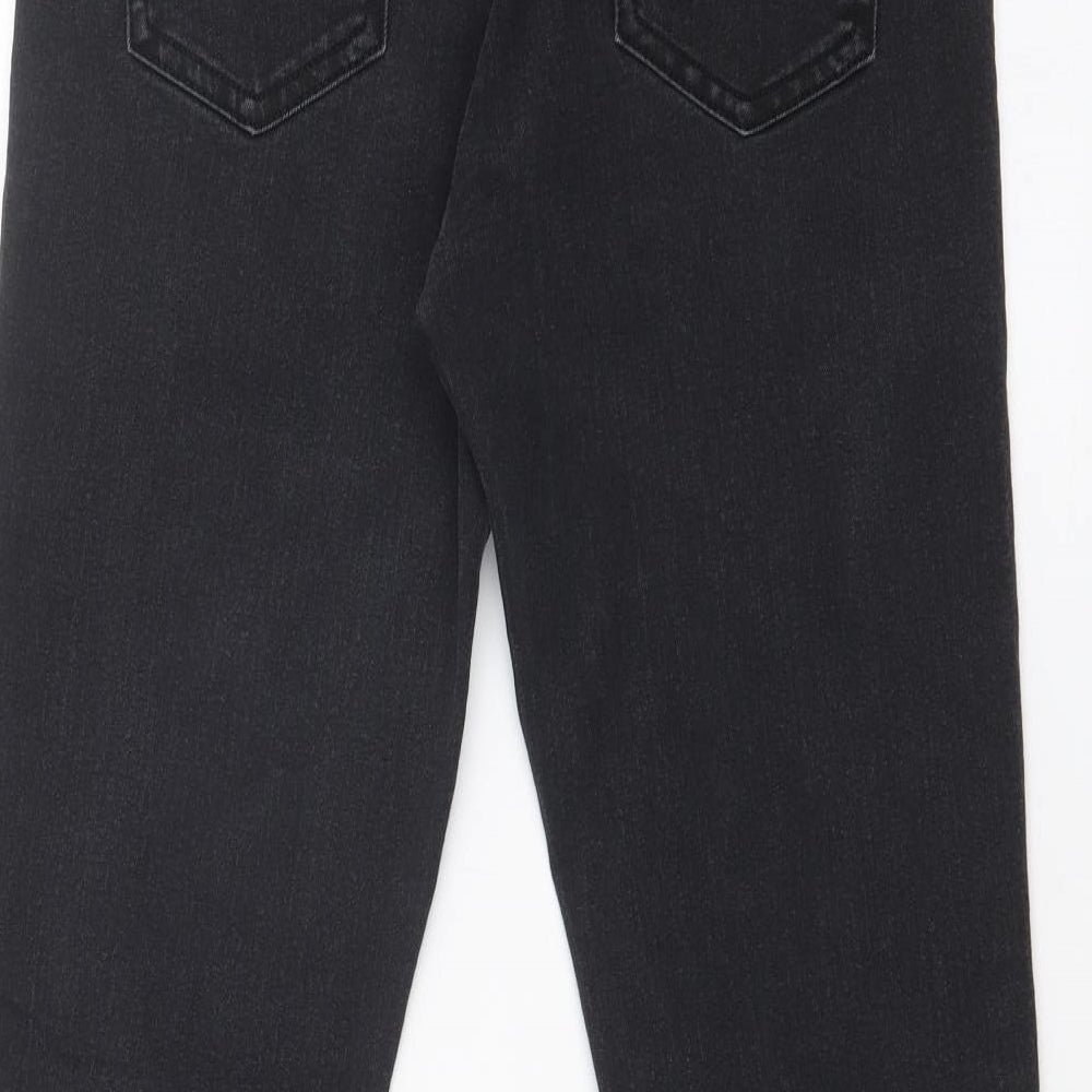 DENIM CO Womens Black Straight Jeans Size 8 L28 in