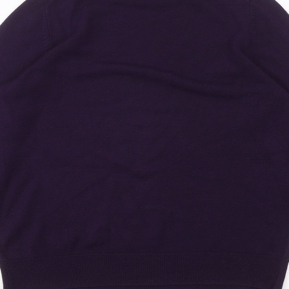Marks & Spencer Womens Purple Basic T-Shirt Size 8
