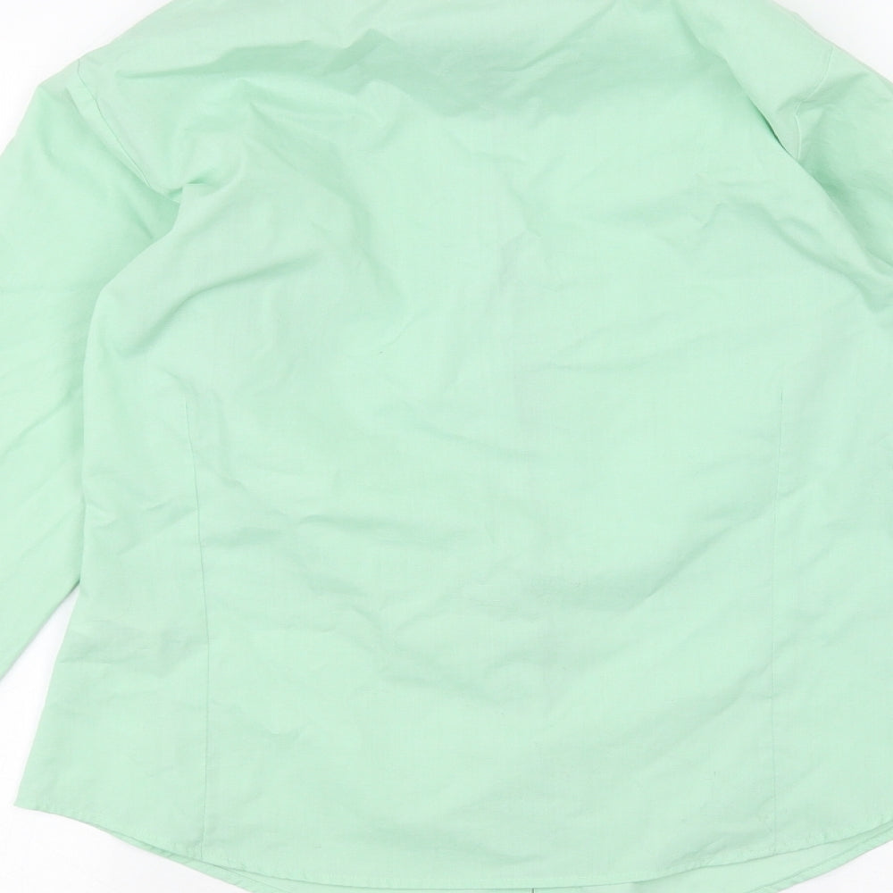 Premier Womens Green Basic Button-Up Size 6