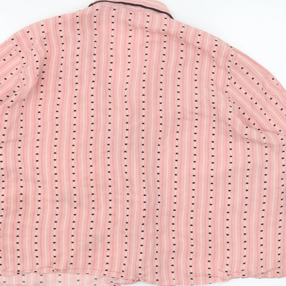 Atmosphere Womens Pink Basic Button-Up Size 16