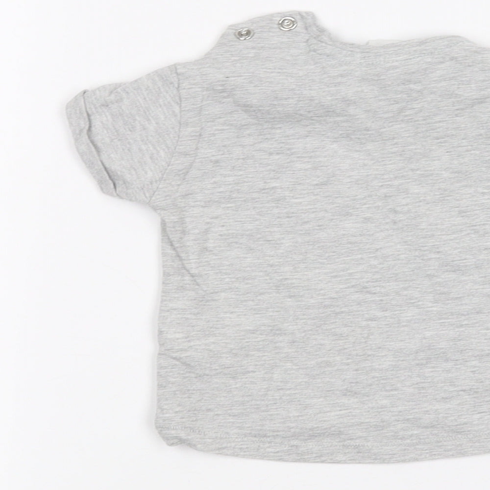 H&M Baby Grey Basic T-Shirt Size 3-6 Months