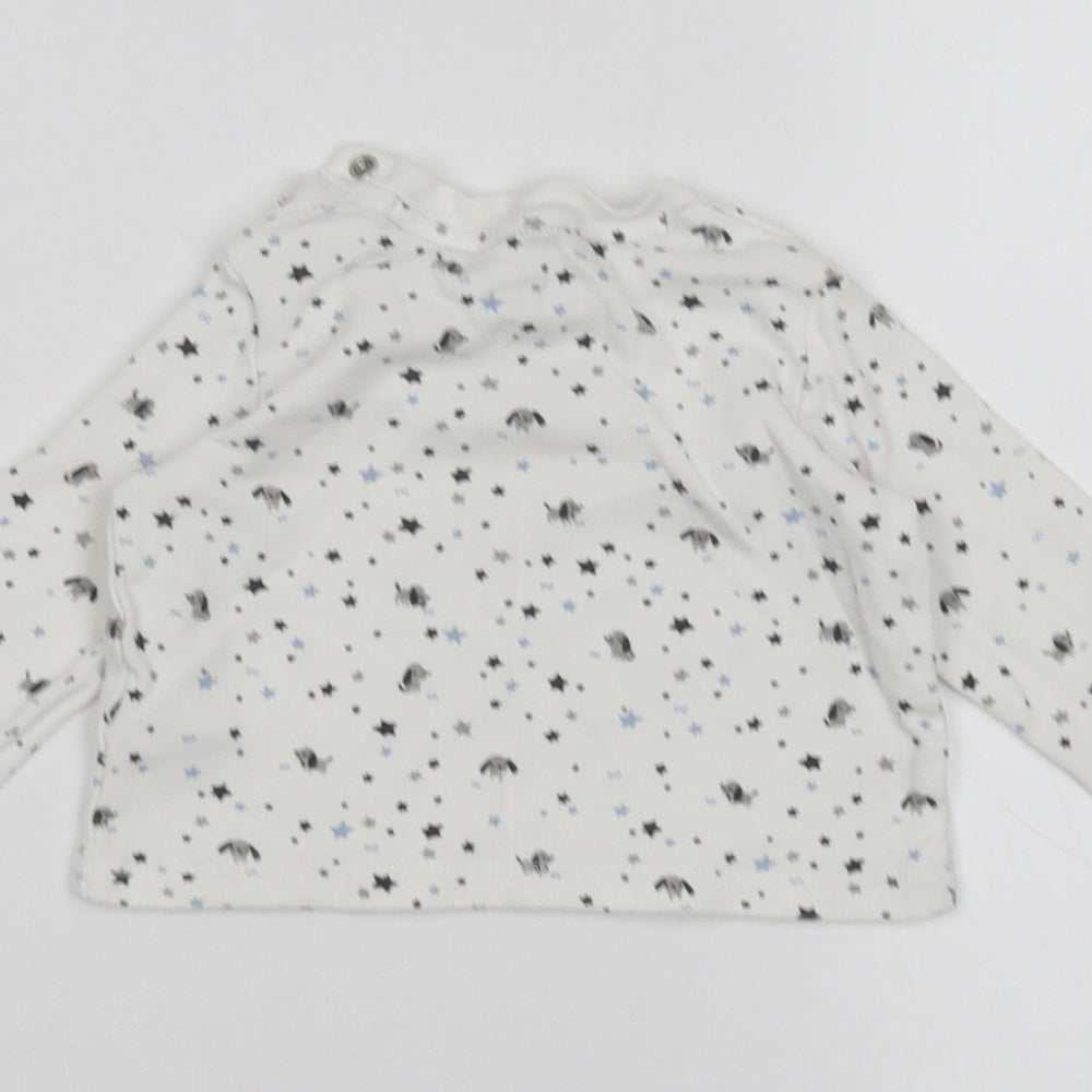 F&F Baby White Basic T-Shirt Size 0-3 Months