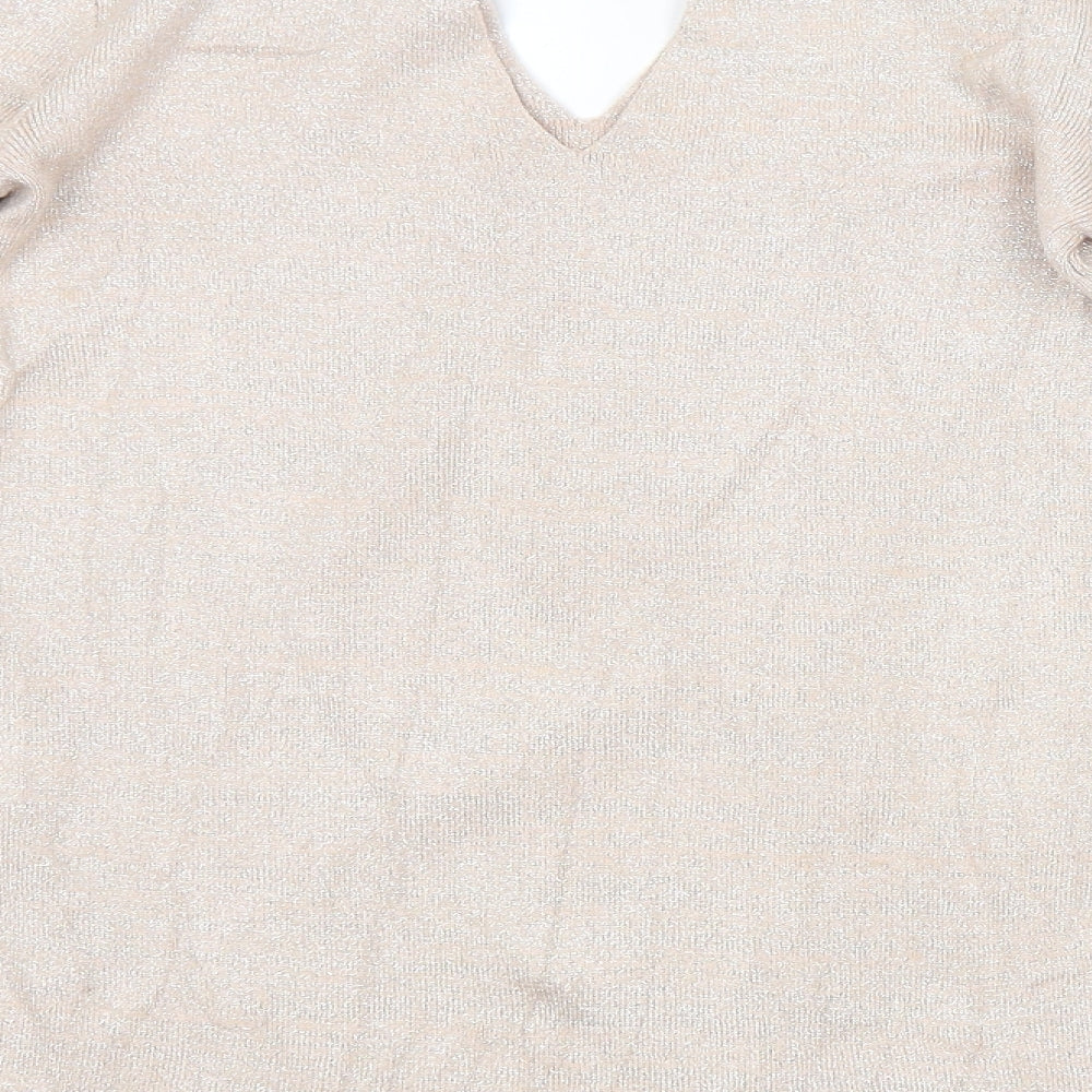 Dorothy Perkins Womens Beige Pullover Jumper Size 14