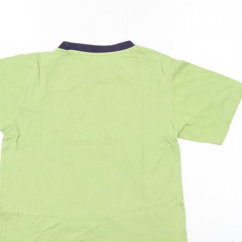 Preworn Boys Green Basic T-Shirt Size 8-9 Years