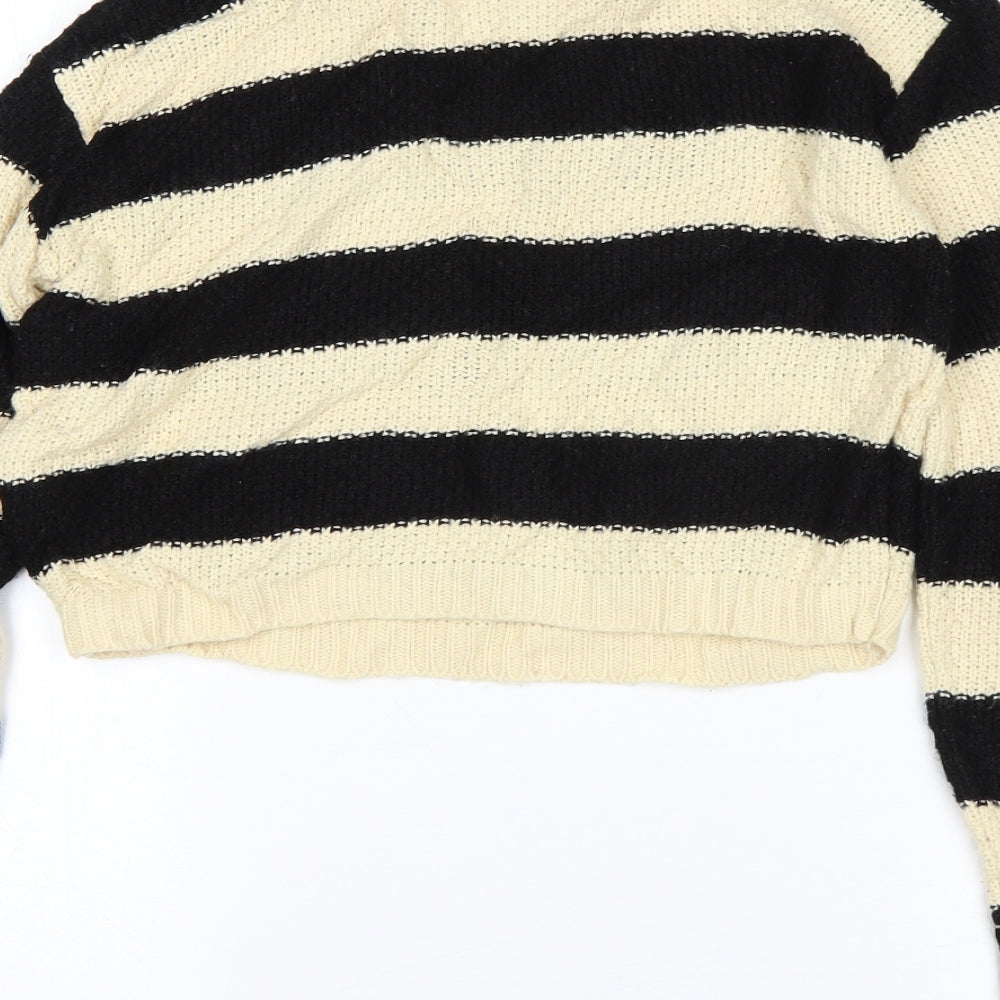 Kylie Girls Multicoloured Striped Pullover Jumper Size 11-12 Years