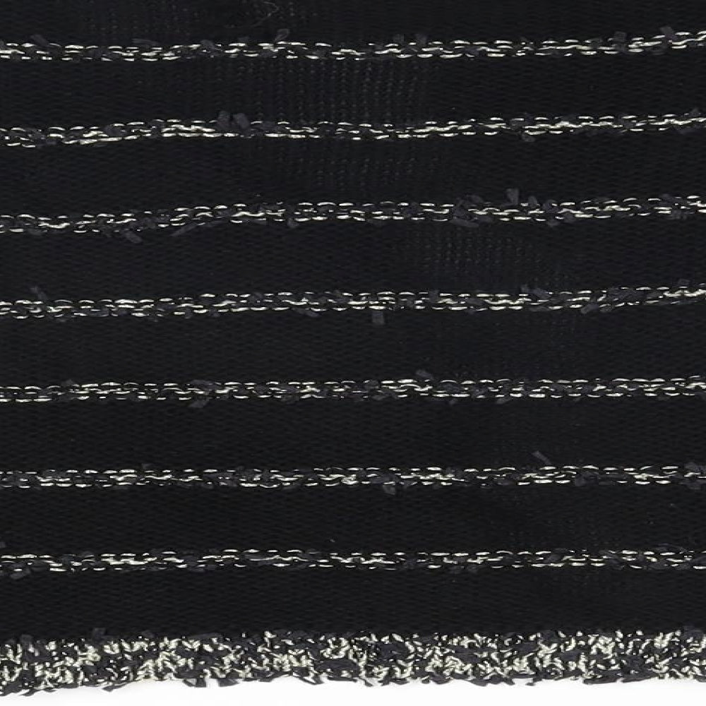 Sweewe Paris Womens Black Striped Cardigan Jumper Size M