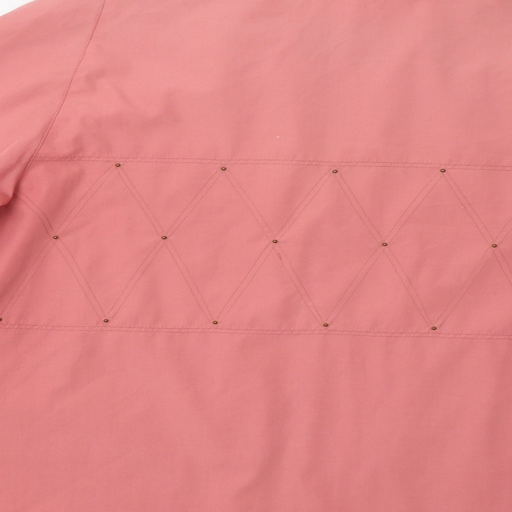 Dannimac Womens Pink Overcoat Coat Size L