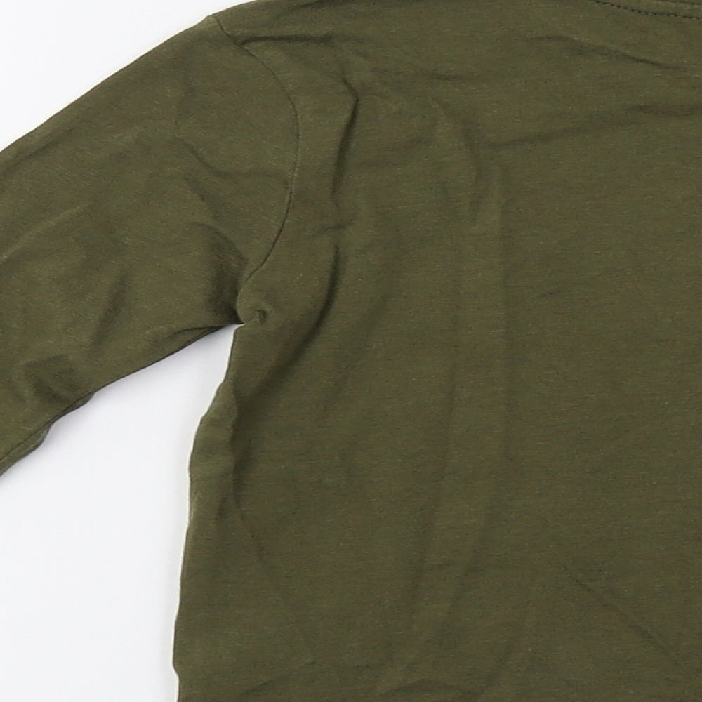 Primark Girls Green Basic T-Shirt Size 3-4 Years - Cool