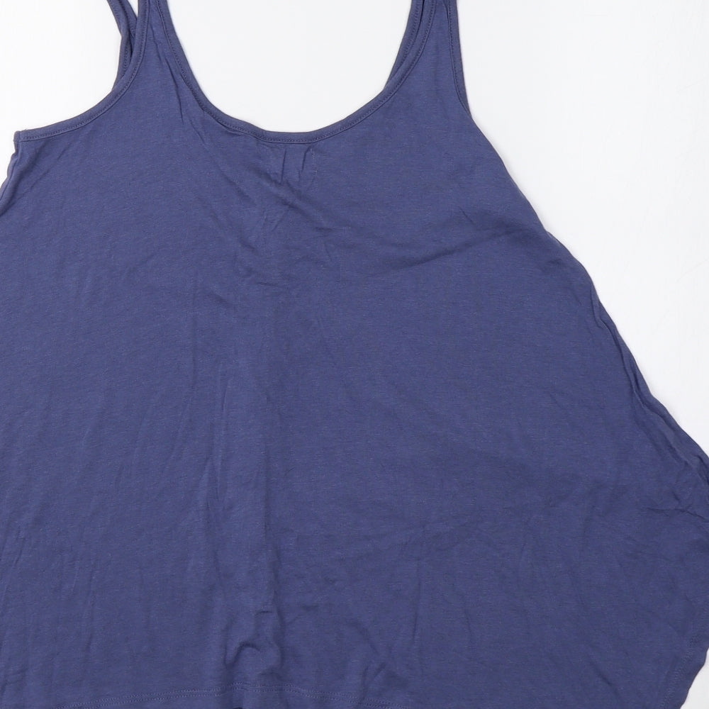 New Look Womens Blue Basic Tank Size 8
