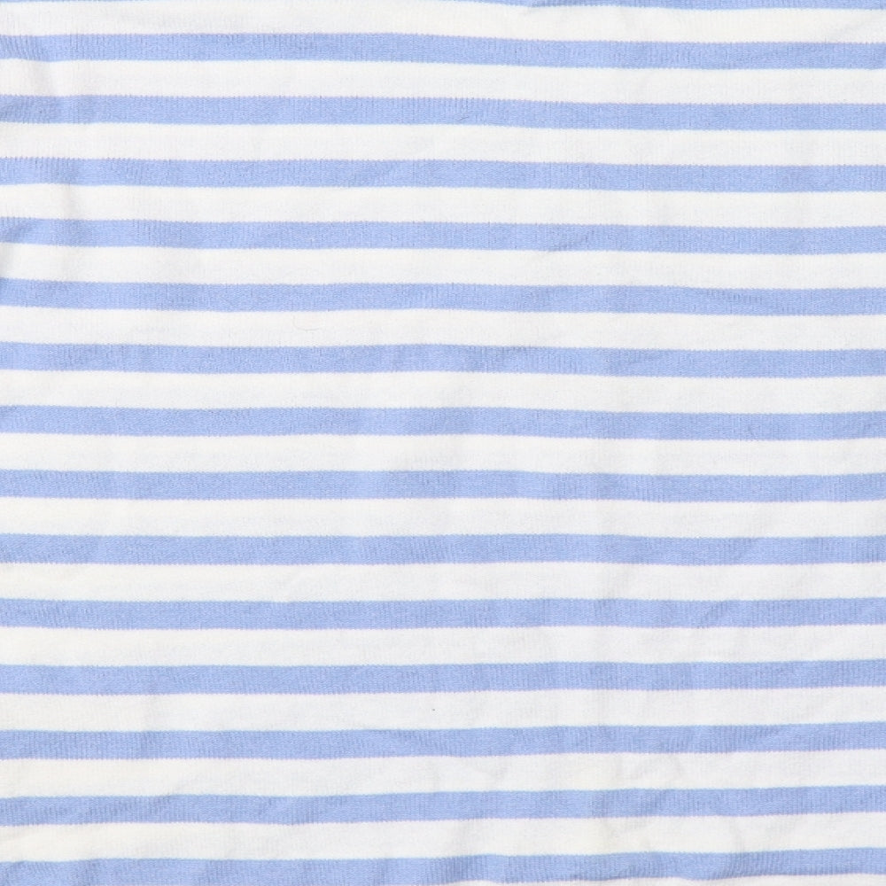 H&M Girls Blue Striped Pullover Jumper Size 11 Years - California