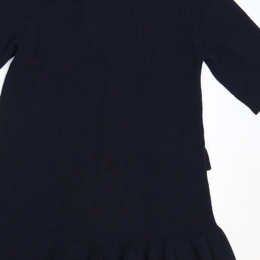 Next Womens Blue Knit Pullover Jumper Size 14
