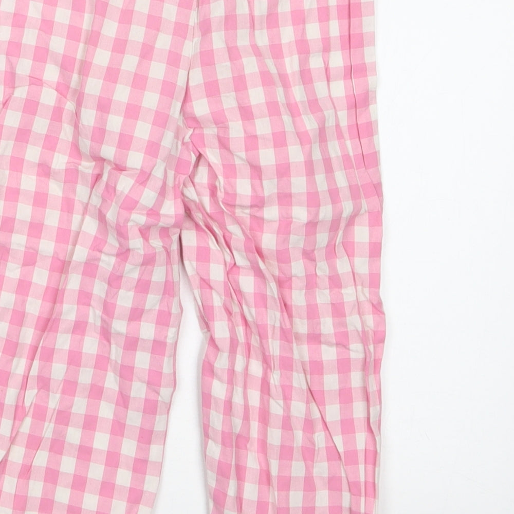 George Girls Pink Check Capri Pyjama Pants Size 2-3 Years