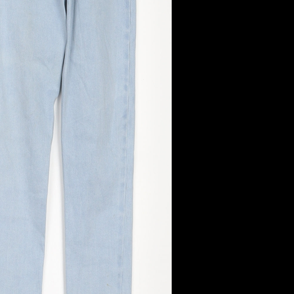 Denim Co. Womens Blue Denim Straight Jeans Size 6 L25 in