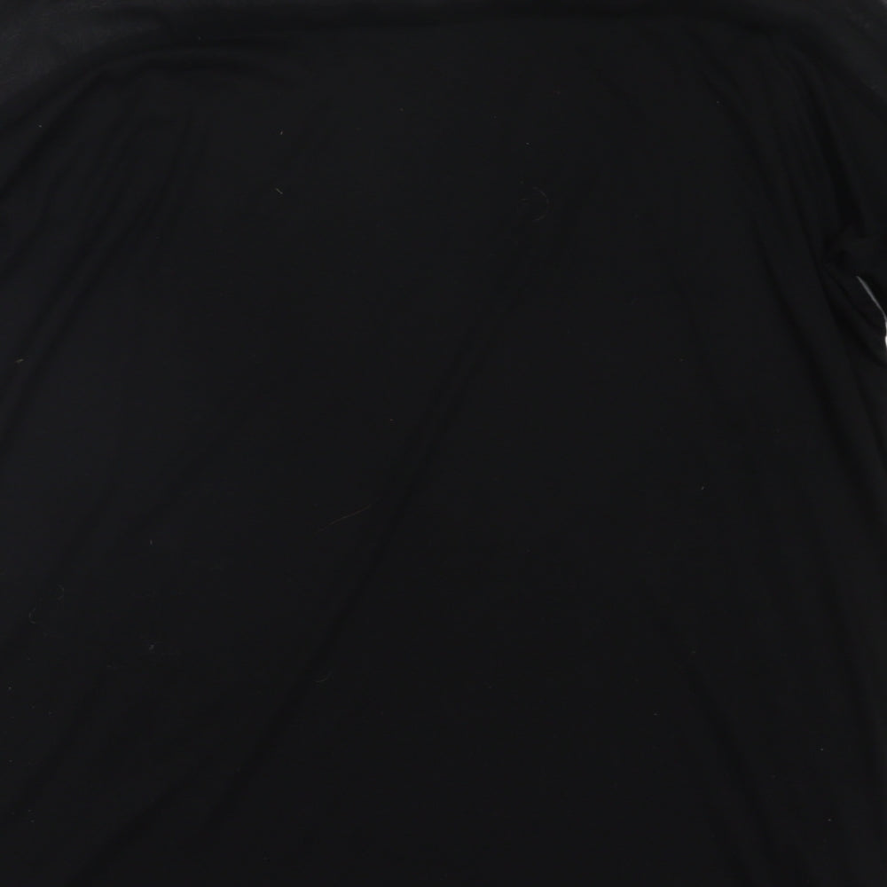 so central Womens Black Basic T-Shirt Size XS