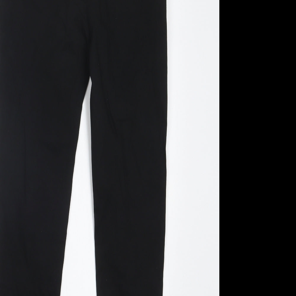 Preworn Womens Black Trousers Size M L24.5 in
