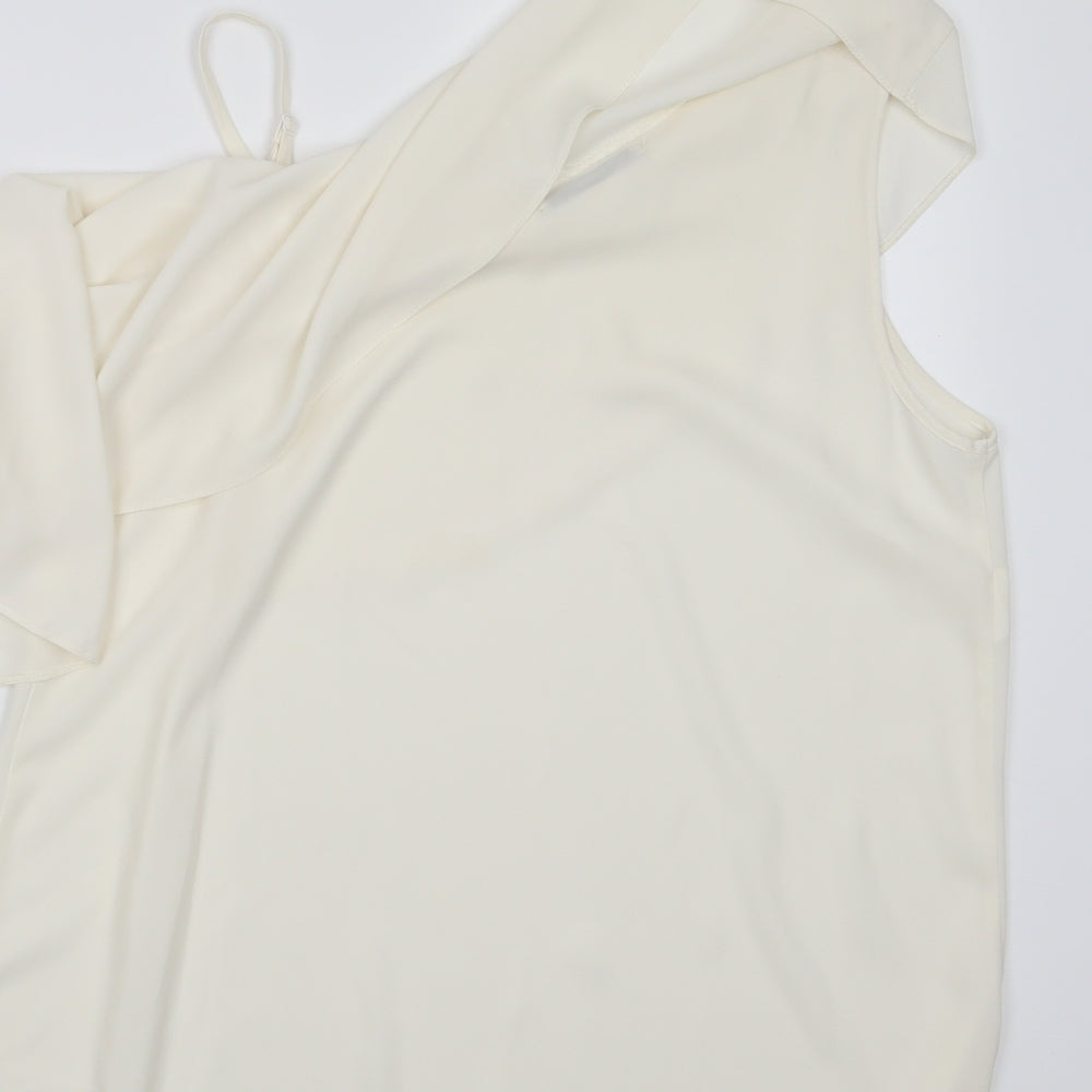 George Womens Ivory Basic Blouse Size 12