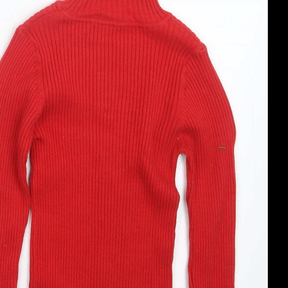 NEXT Girls Red Pullover Jumper Size 6 Years