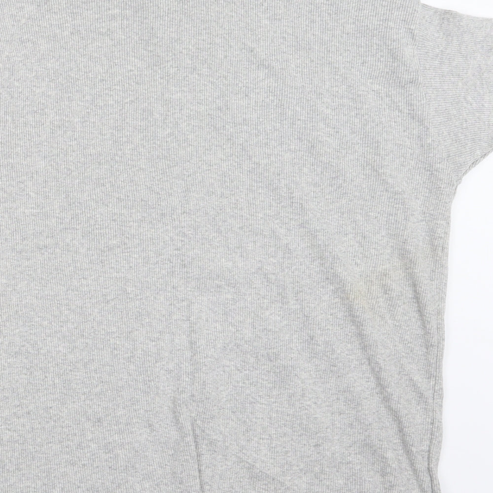 Agenda Womens Grey Basic T-Shirt Size 28