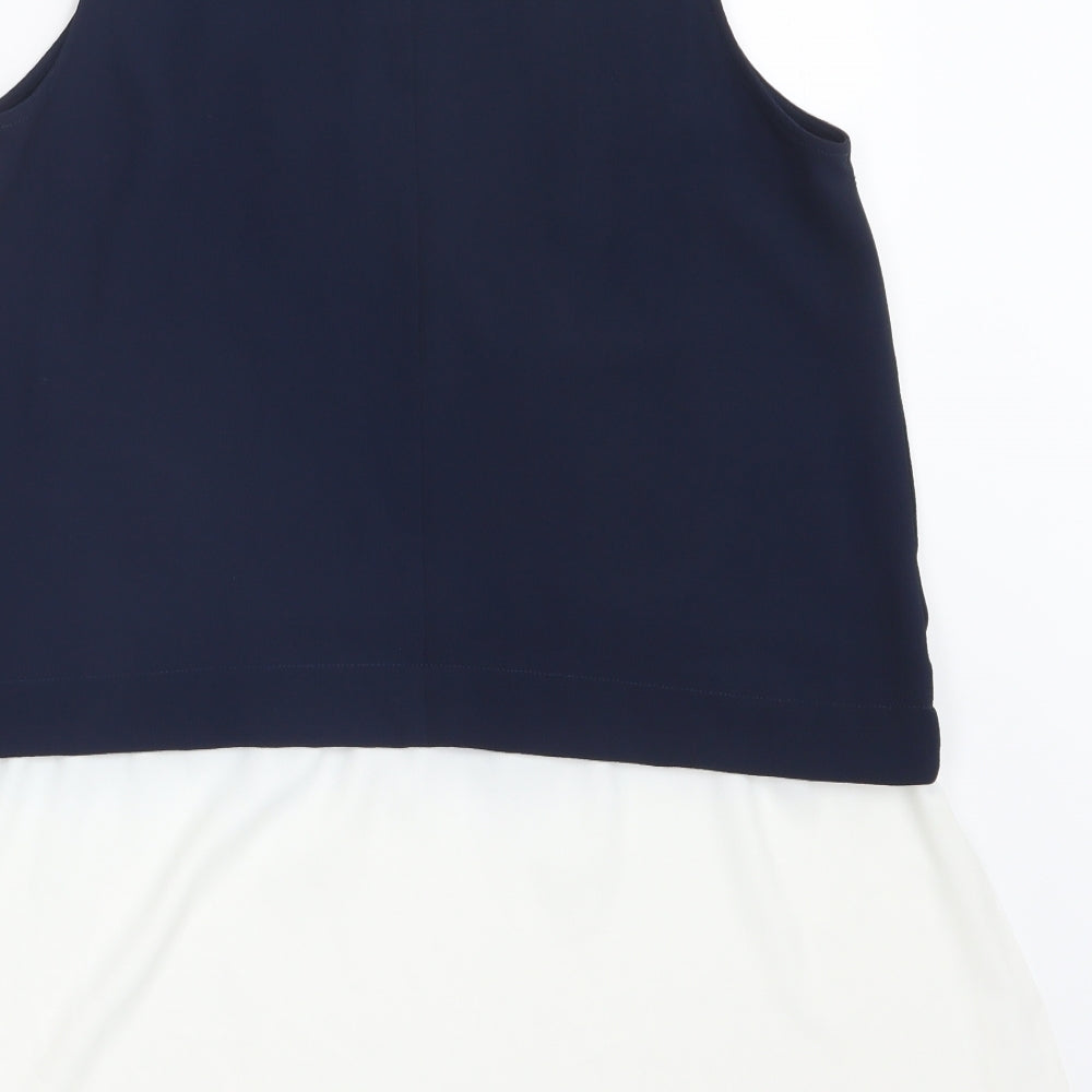 Atmosphere Womens Blue Basic Blouse Size 12