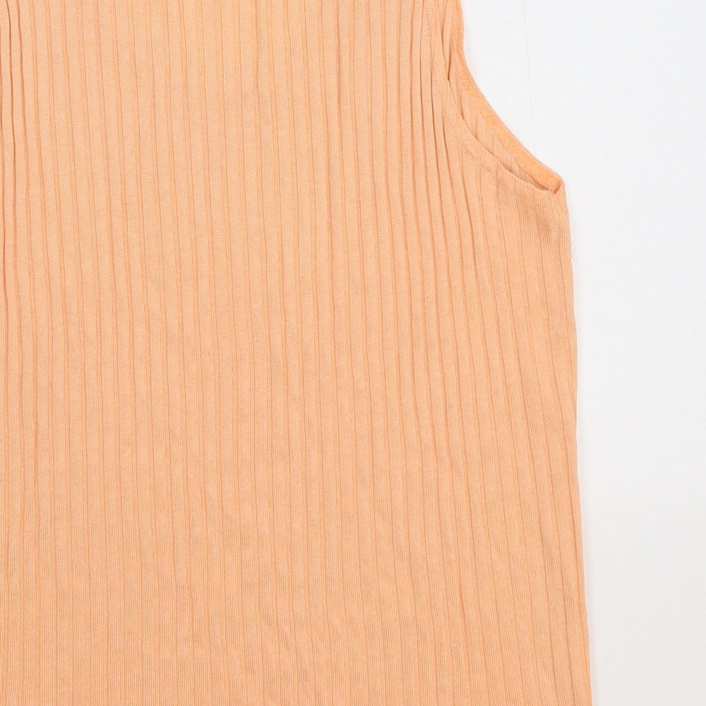 South Lodge Womens Beige Knit Basic Tank Size M