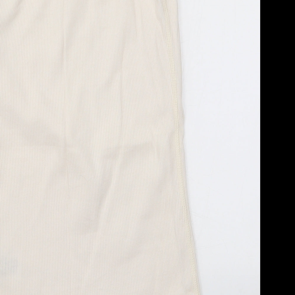 Miss Selfridge Womens White Basic Tank Size 12