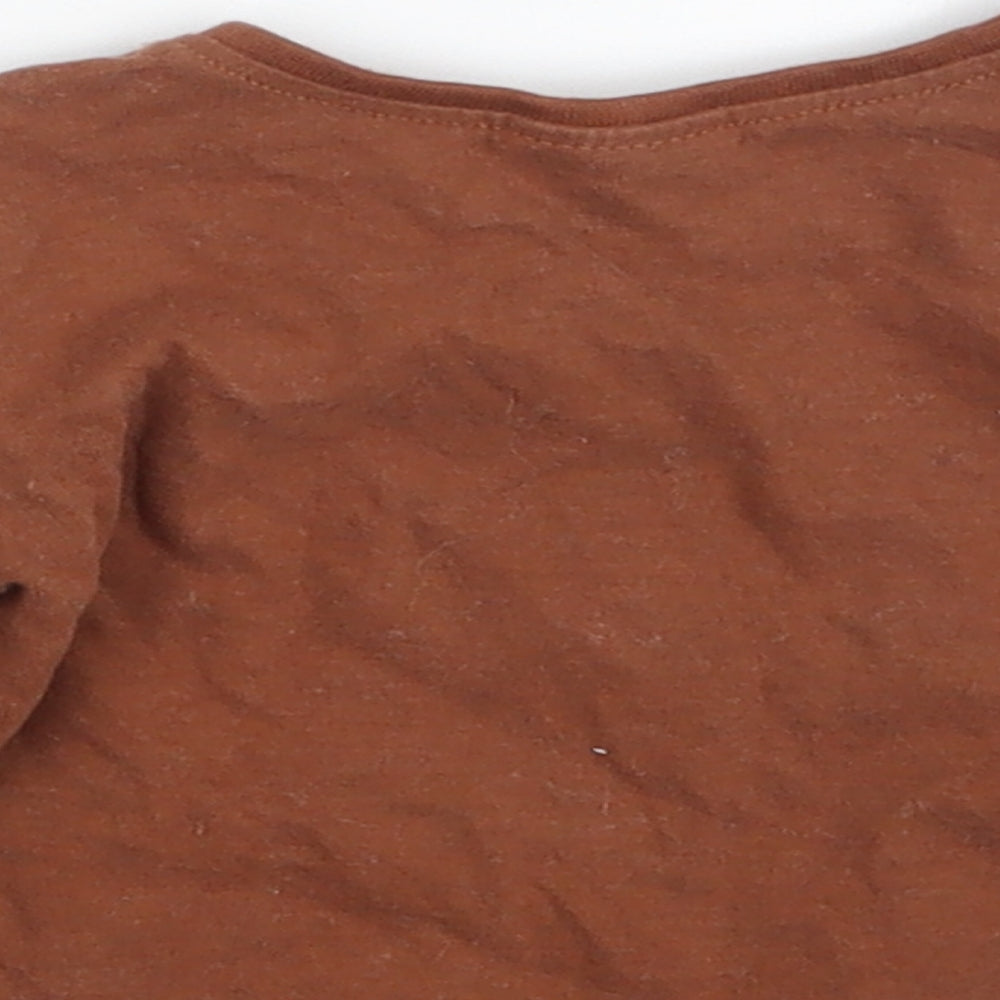 NEXT Boys Brown Basic T-Shirt Size 0-3 Months