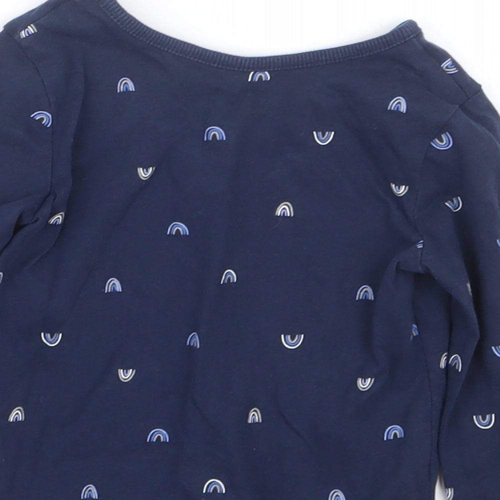 George Boys Blue Geometric Basic T-Shirt Size 9-12 Months