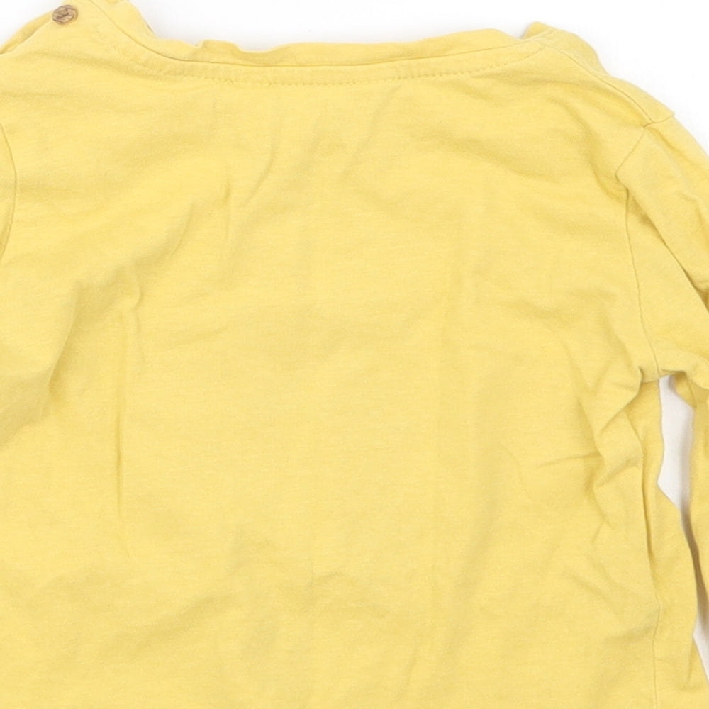 MNG Girls Yellow Basic T-Shirt Size 9-12 Months