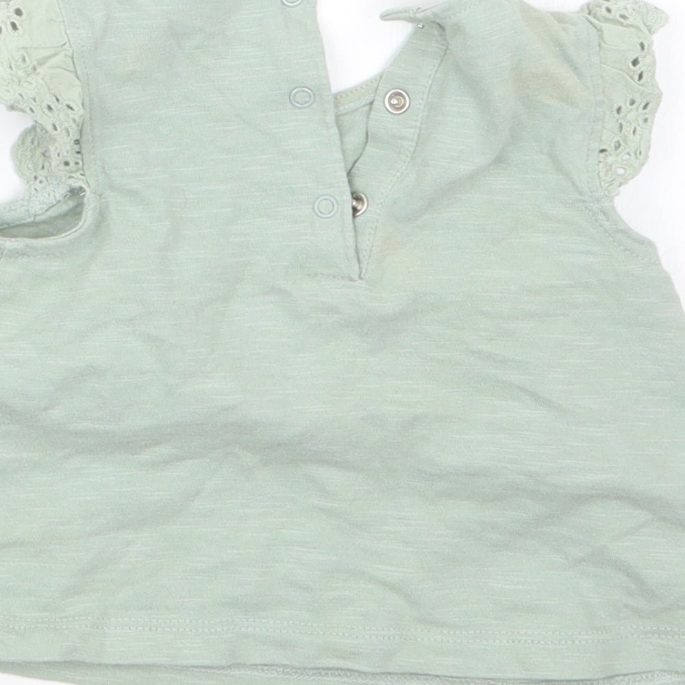 NEXT Girls Green Basic T-Shirt Size 0-3 Months