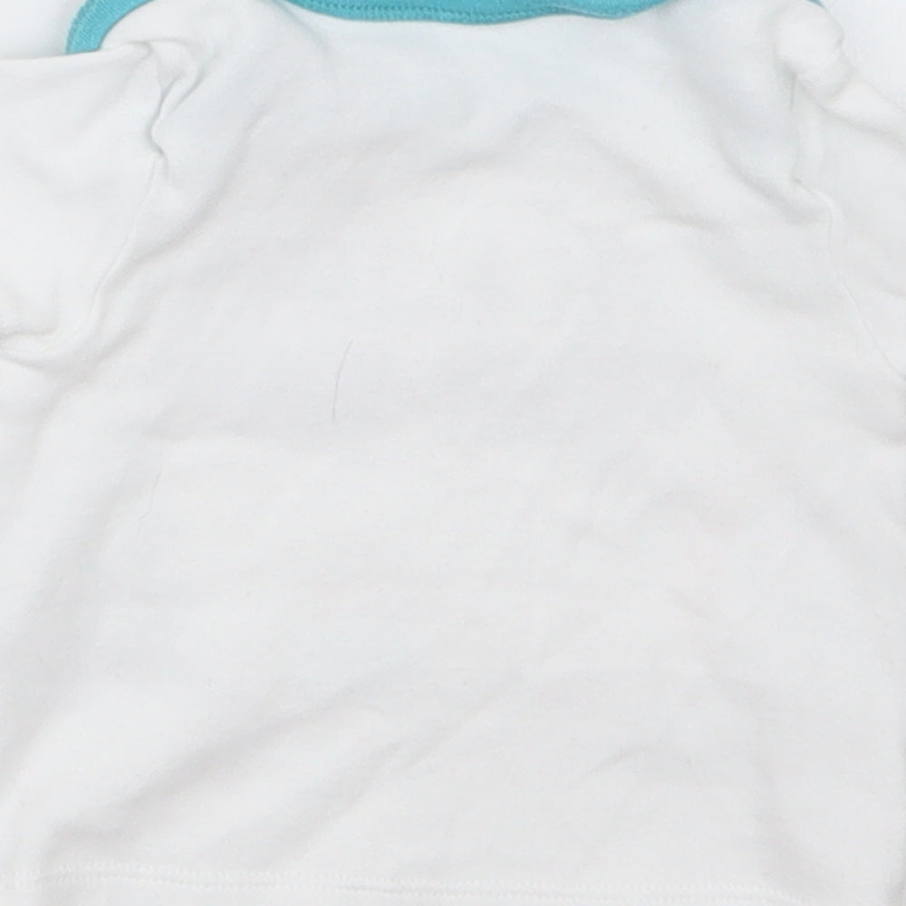 Nutmeg Boys White Basic T-Shirt Size 0-3 Months