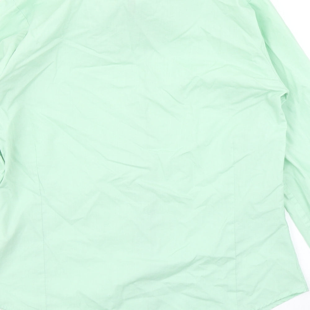 Premier Womens Green Basic Button-Up Size 6