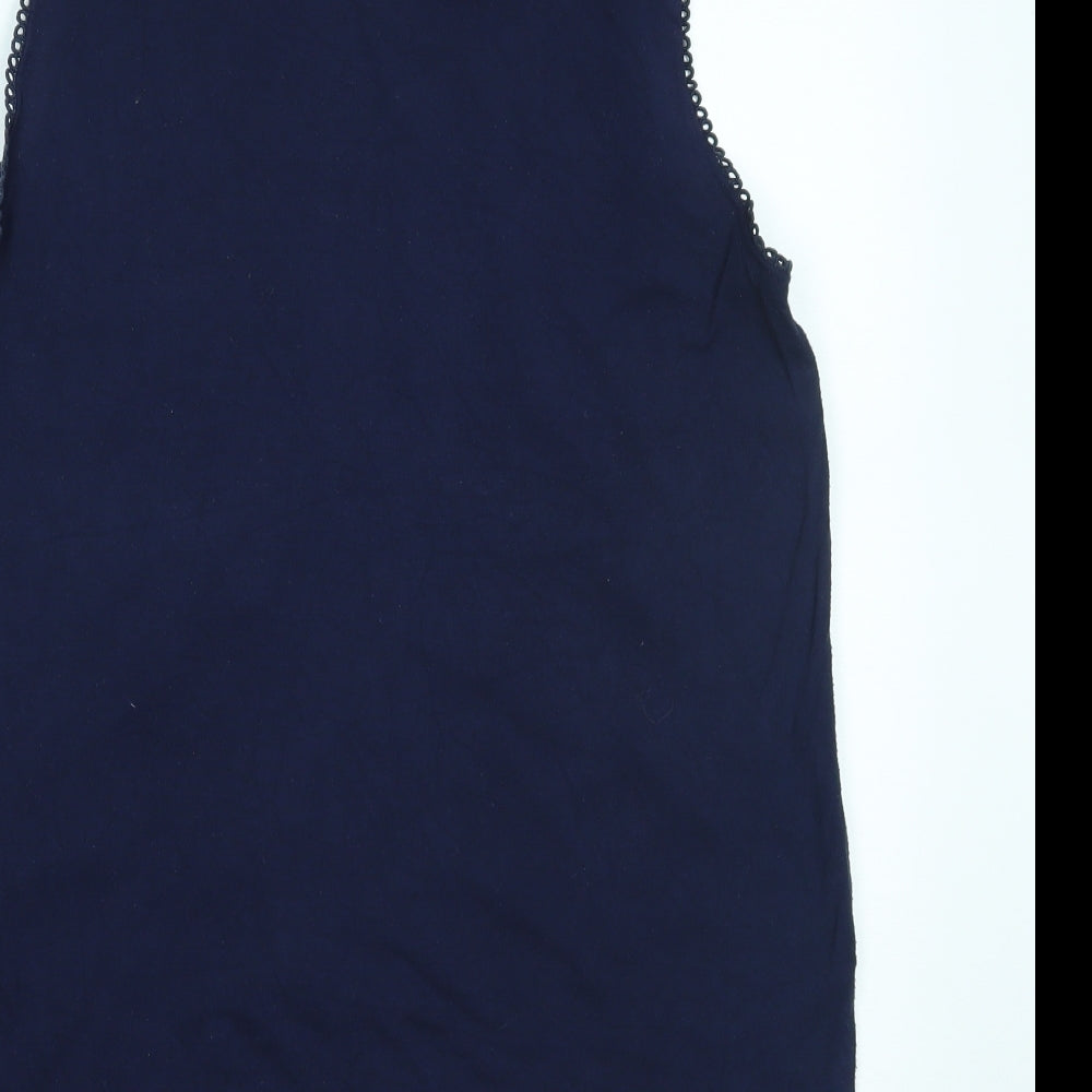 New Look Womens Blue Basic Tank Size 14
