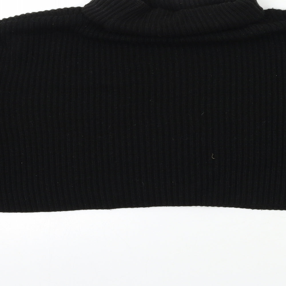PRETTYLITTLETHING Womens Black Knit Pullover Jumper Size M