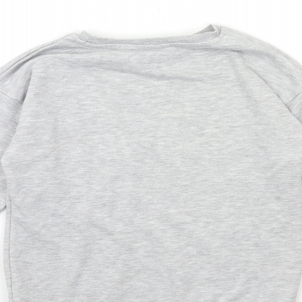 Primark Girls Grey Pullover Sweatshirt Size 10 Years - nyc