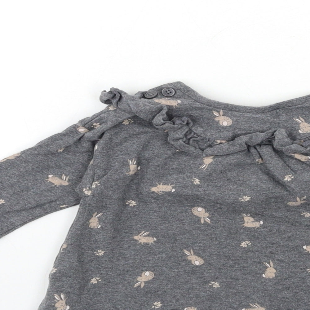 NEXT Baby Grey Basic T-Shirt Size 3-6 Months