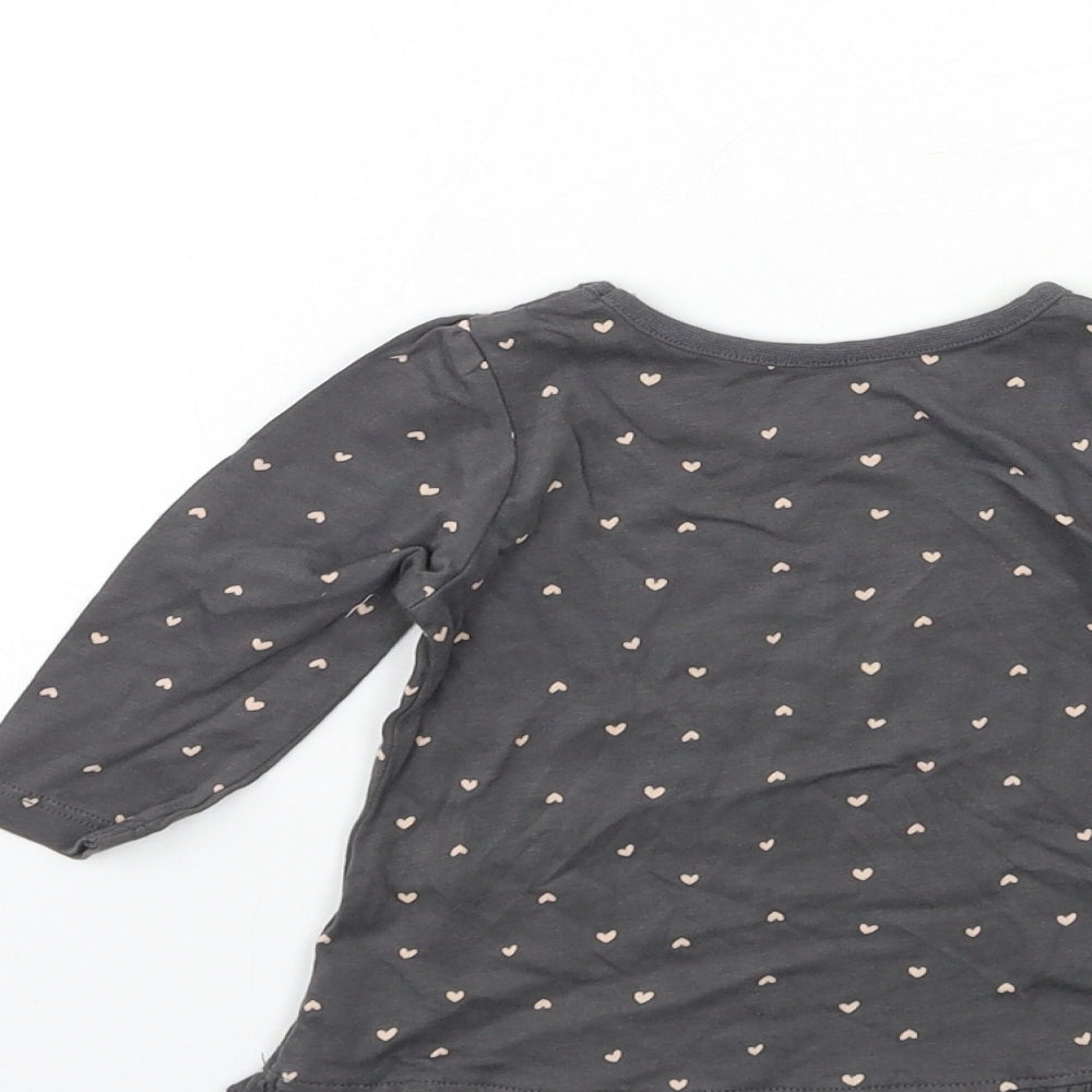 George Baby Grey Basic T-Shirt Size 3-6 Months