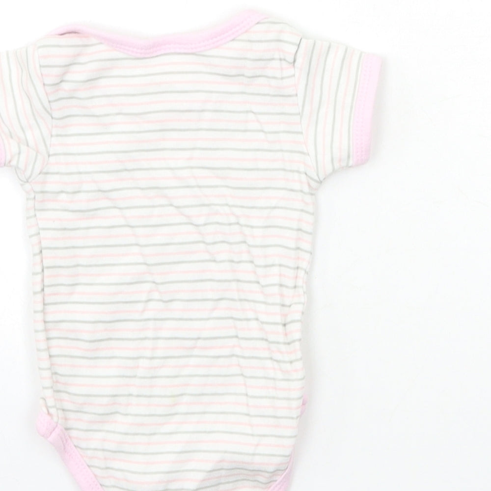 Bee Bo Baby White Striped Babygrow One-Piece Size 3-6 Months