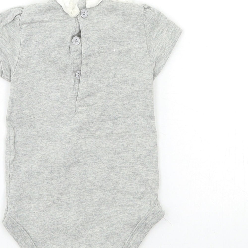 TU Baby Grey Babygrow One-Piece Size 0-3 Months