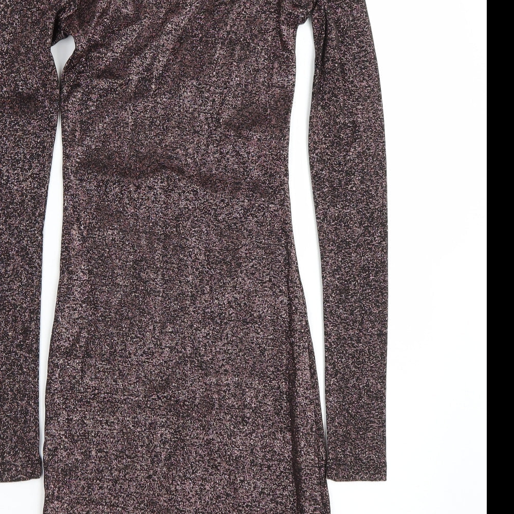 H&M Womens Pink Wrap Dress Size 4