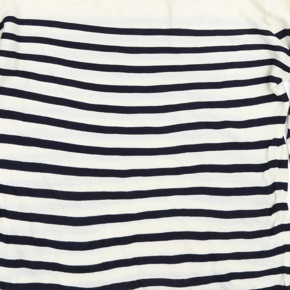 Fabrizio Womens Beige Striped Pullover Jumper Size L