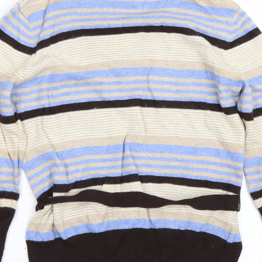 CC Womens Multicoloured Striped Pullover Jumper Size M