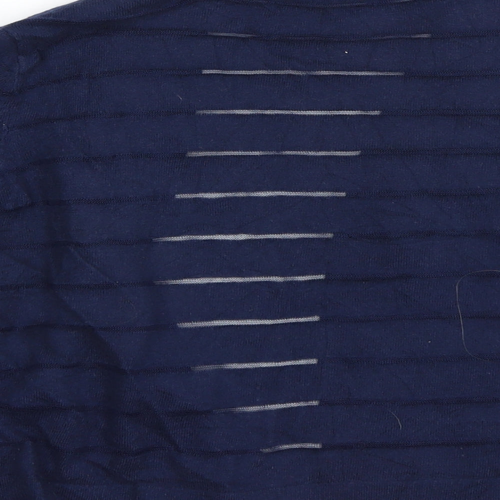 TU Womens Blue Striped Cape Jumper Size 18