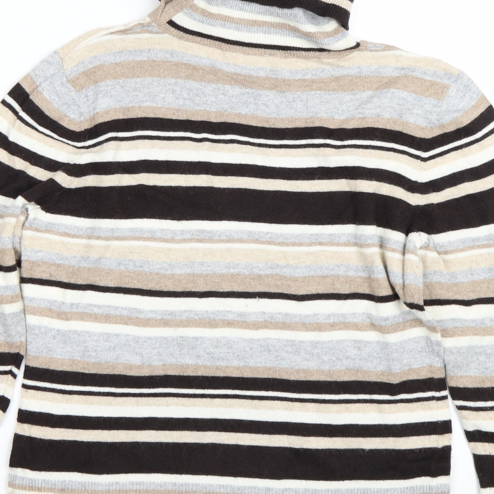 Country Casuals Womens Beige Striped Pullover Jumper Size M