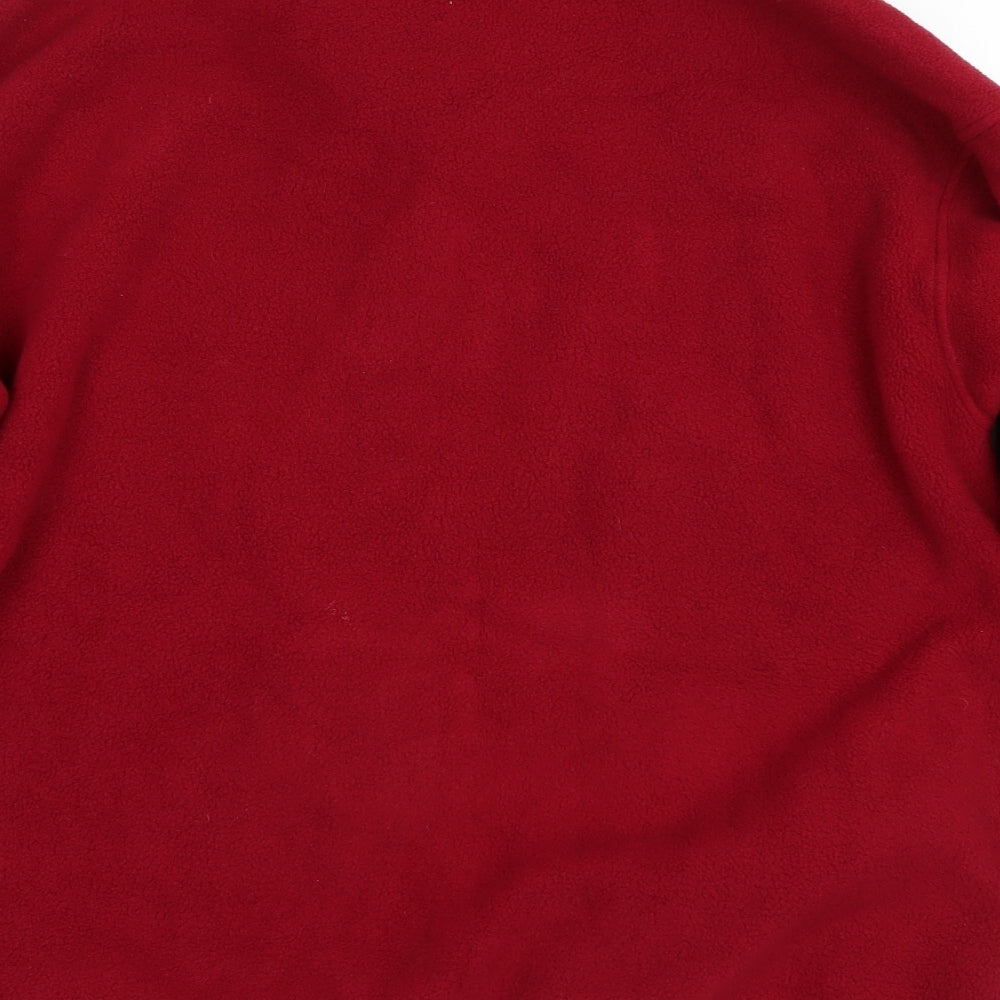 St Micheal Womens Red Full Zip Sweatshirt Size 14