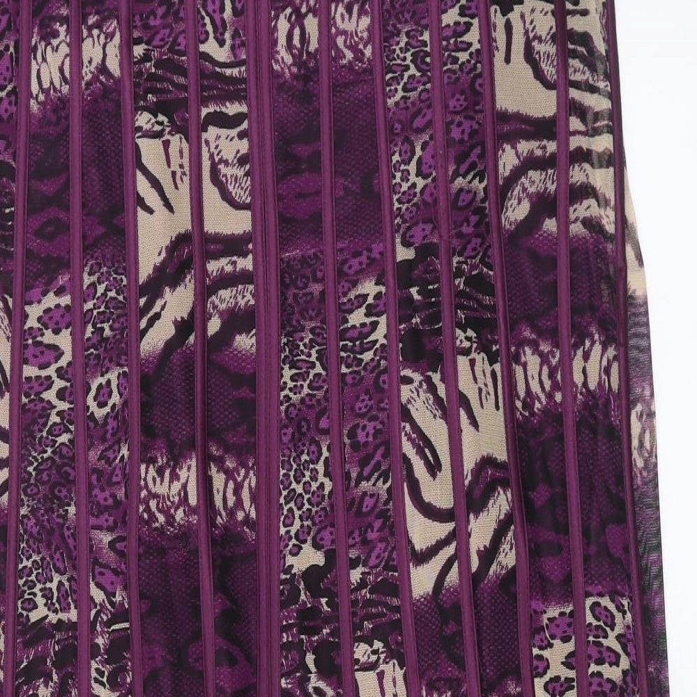 Gilani Womens Purple Geometric Shift Size 12