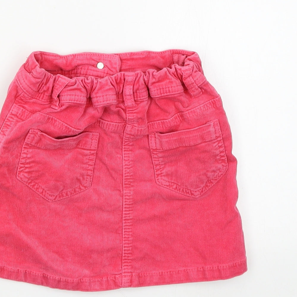 Nect Girls Pink Corduroy Mini Skirt Size 4-5 Years