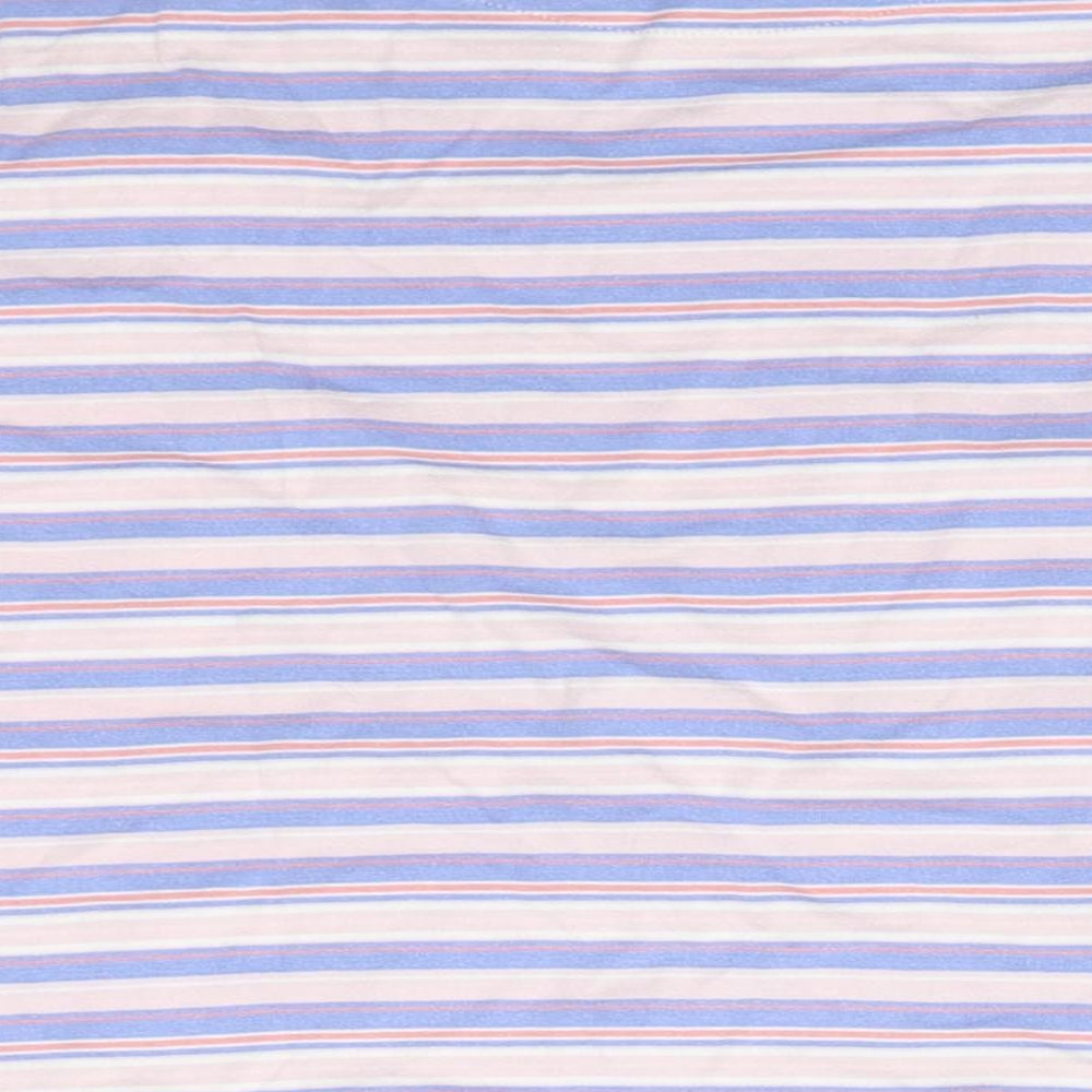 NEXT Girls Multicoloured Striped Basic T-Shirt Size XS - Dog